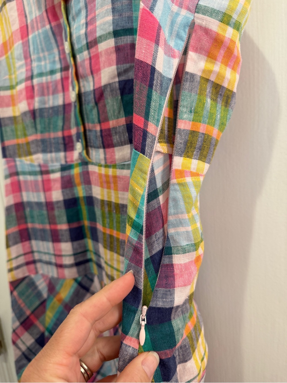 Boden Erma Drop Waist Linen Dress, 8R - Picture 7 of 9